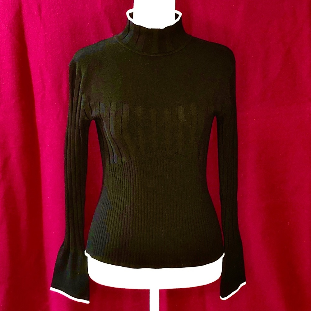 Vintage NILS Sportswear Black Ski Mockneck Sweater